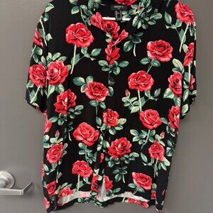 Men's floral button-down